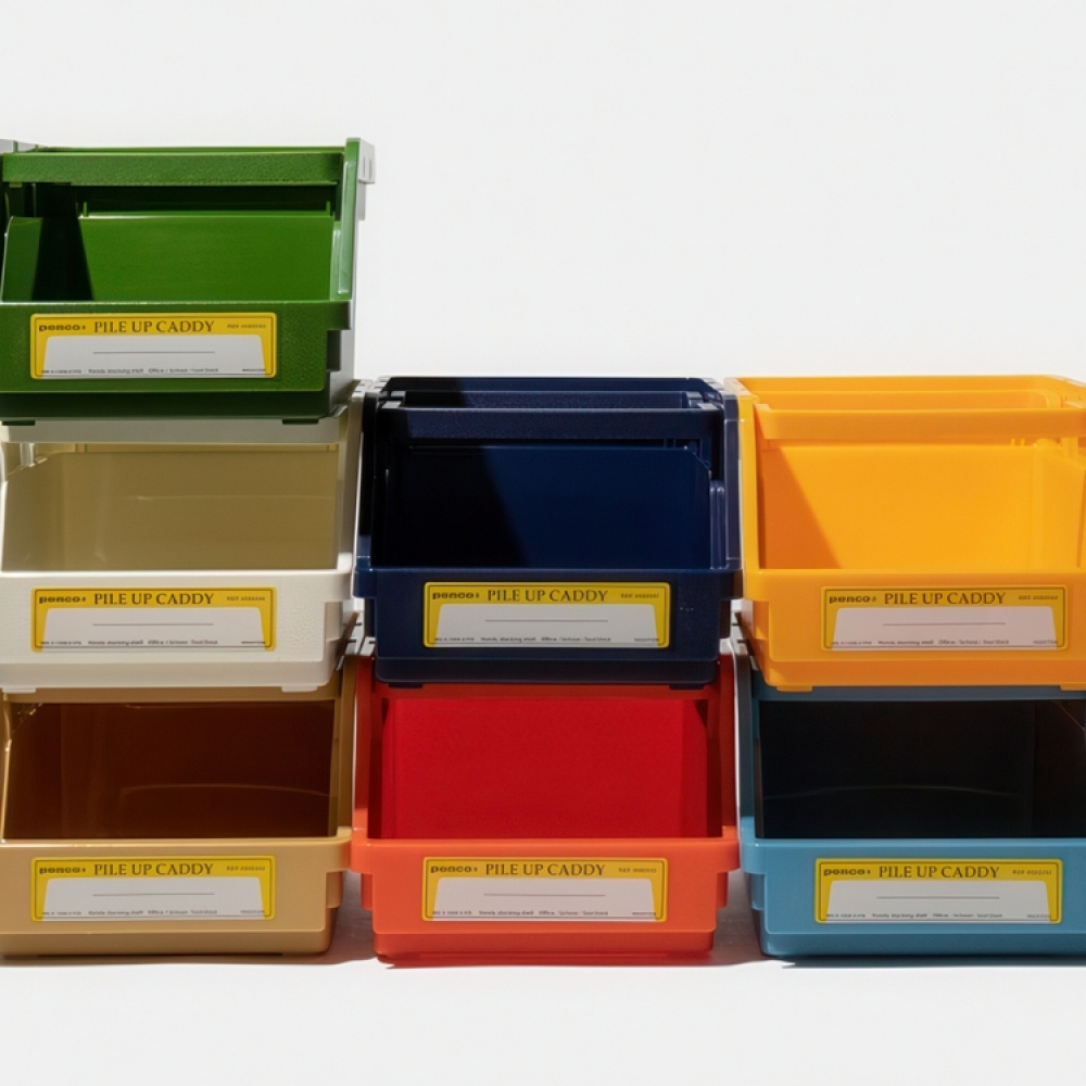 Stackable basket, Open front, PENCO PILE UP CADDY, 18 x 13 x H 9,5 cm in the group Storage / Storage boxes at SmartaSaker.se (42801)