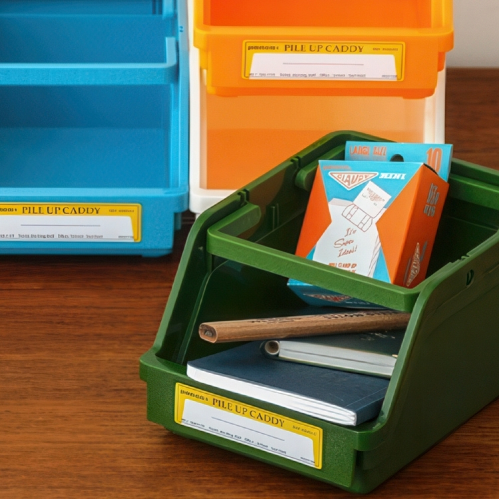 Stackable basket, Open front, PENCO PILE UP CADDY, 18 x 13 x H 9,5 cm in the group Storage / Storage boxes at SmartaSaker.se (42801)