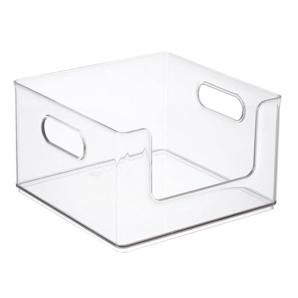 Pantry basket, THE HOME EDIT OPEN FRONT STACKING BIN, 25,4 x 25,4x H 15,2 cm, Transparent in the group Storage / Storage boxes at SmartaSaker.se (42803)