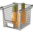Stackable Metal Basket, CLASSICO SMALL, 21,6 x 25,4 x H 20,3 cm, Black