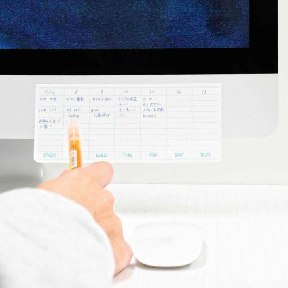 Memo Stickers, PENCO STICKY PAD WEEKLY, 18 x H7,4 cm, White in the group Storage / Office supplies at SmartaSaker.se (42816)