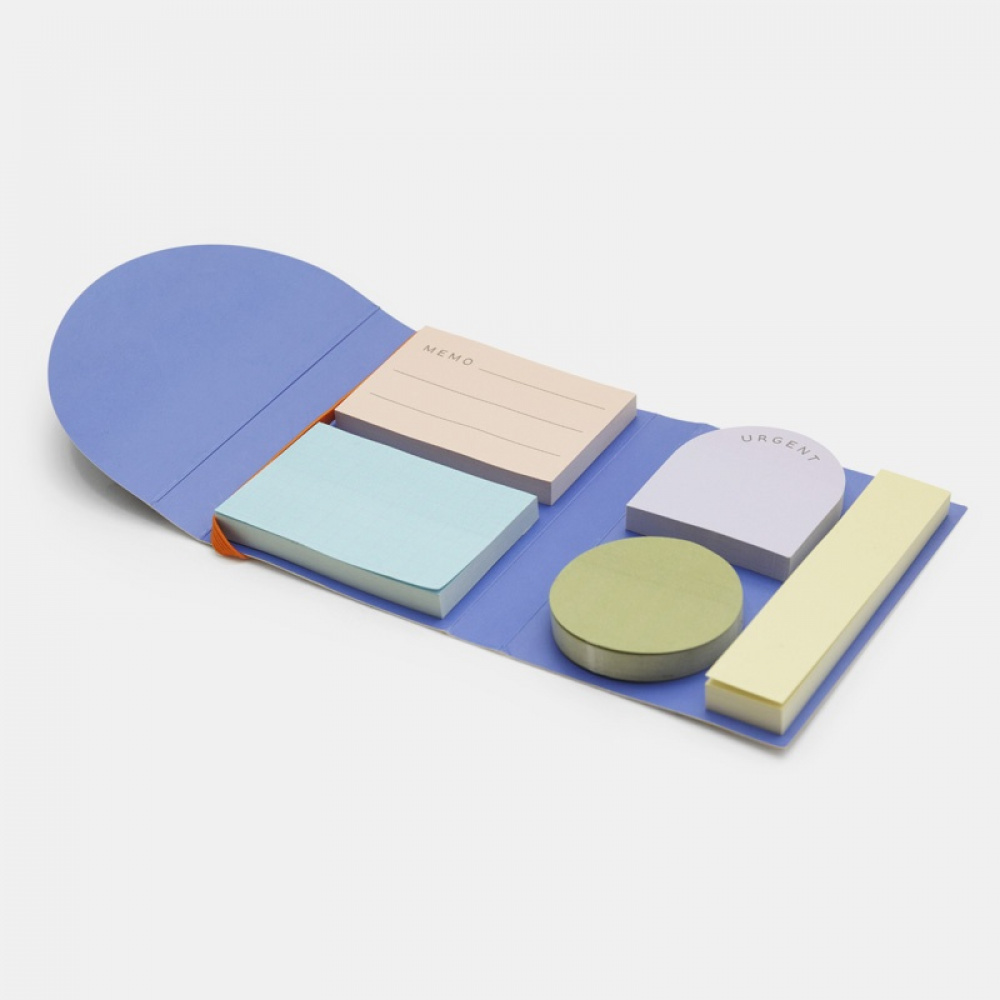  Sticky-Notes, 5 pads, KIKKERLAND, Assorted in the group Storage / Magnets and adhesives / Signs and labels at SmartaSaker.se (42817)