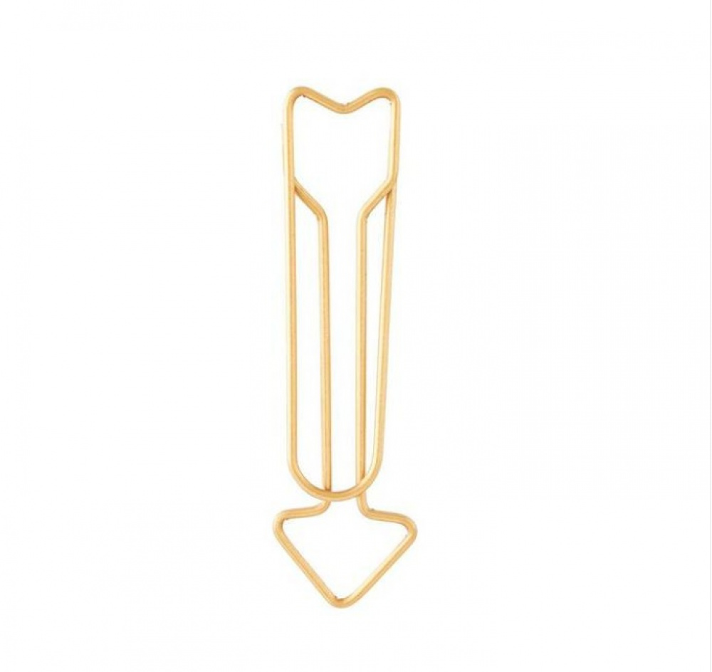 Large Paper Clips, ARROW, Set of 15, Monograph, 2,8 cm, Brass in the group Storage / Office supplies at SmartaSaker.se (42819)