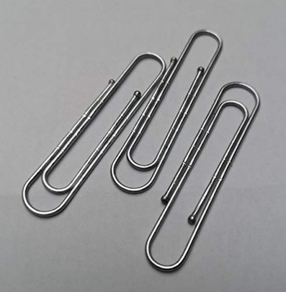 Paper Clips in metal, set of 75, BIG PACK CLASSIC XXL, Silver in the group Storage / Office supplies at SmartaSaker.se (42820)