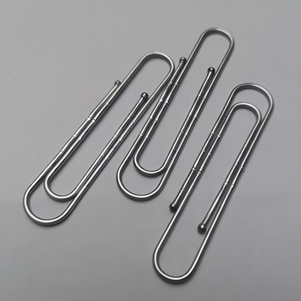 Paper Clips in metal, set of 75, BIG PACK CLASSIC XXL, Silver in the group Storage / Office supplies at SmartaSaker.se (42820)