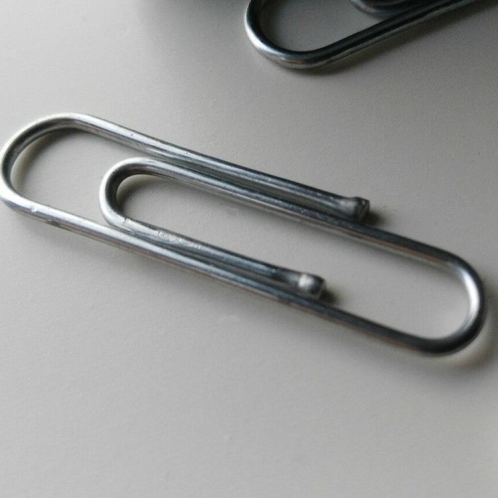 Paper Clips in metal, set of 75, BIG PACK CLASSIC XXL, Silver in the group Storage / Office supplies at SmartaSaker.se (42820)