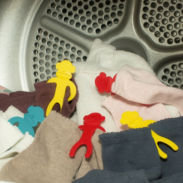 Sock sorters, SOCK MONKEY, 12 pieces, Kikkerland in the group Storage / Laundry and care at SmartaSaker.se (42825)