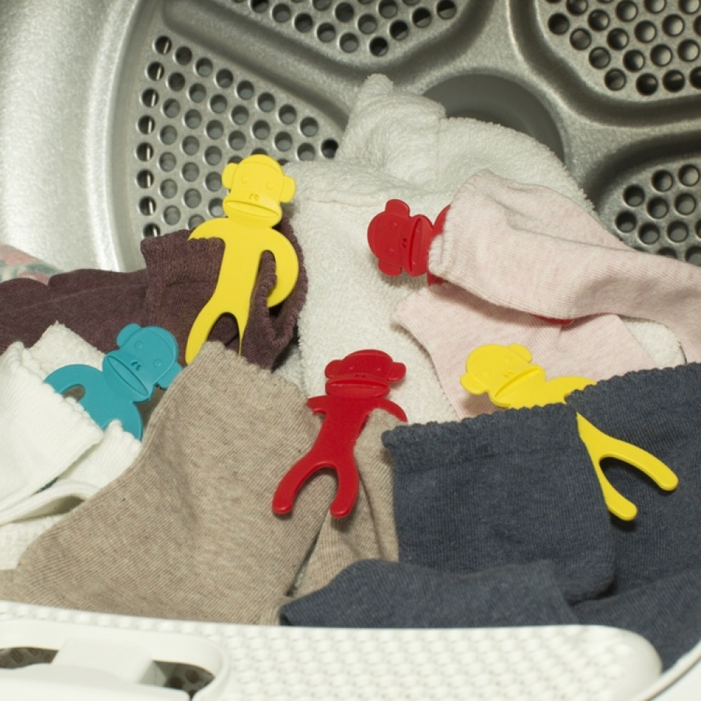 Sock sorters, SOCK MONKEY, 12 pieces, Kikkerland in the group Storage / Laundry and care at SmartaSaker.se (42825)