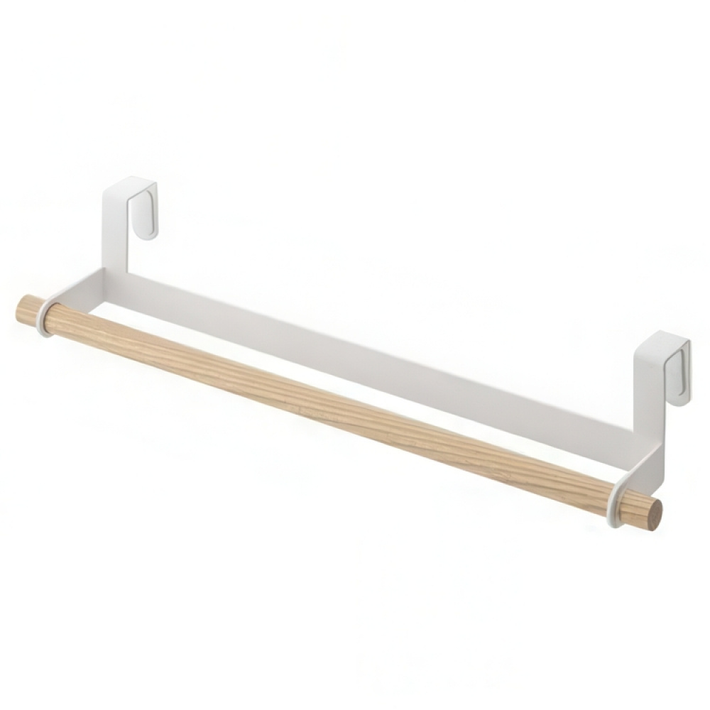 Kitchen Towel Hanger, Over Cabinet Door, TOSCA, Large, Yamazaki, White in the group Storage / Bedroom storage / Over door hooks at SmartaSaker.se (42842)