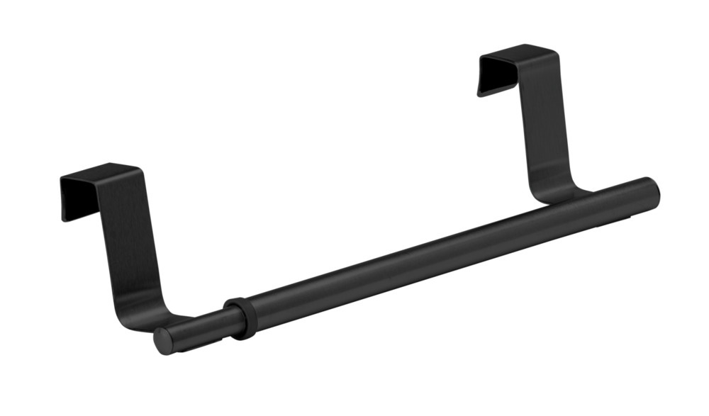 Rail / rack for towel, over cabinet door, LARGE TELESCOPIC RAIL, 36-60 cm, Black in the group Storage / Kitchen storage / Kitchen cabinet organizers at SmartaSaker.se (42844)