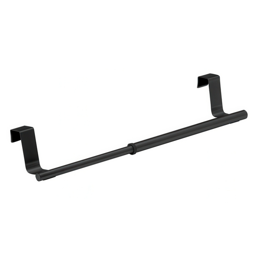 Rail / rack for towel, over cabinet door, SMALL TELESCOPIC RAIL, 22-35 cm, Black in the group Storage / Kitchen storage / Kitchen cabinet organizers at SmartaSaker.se (42845)