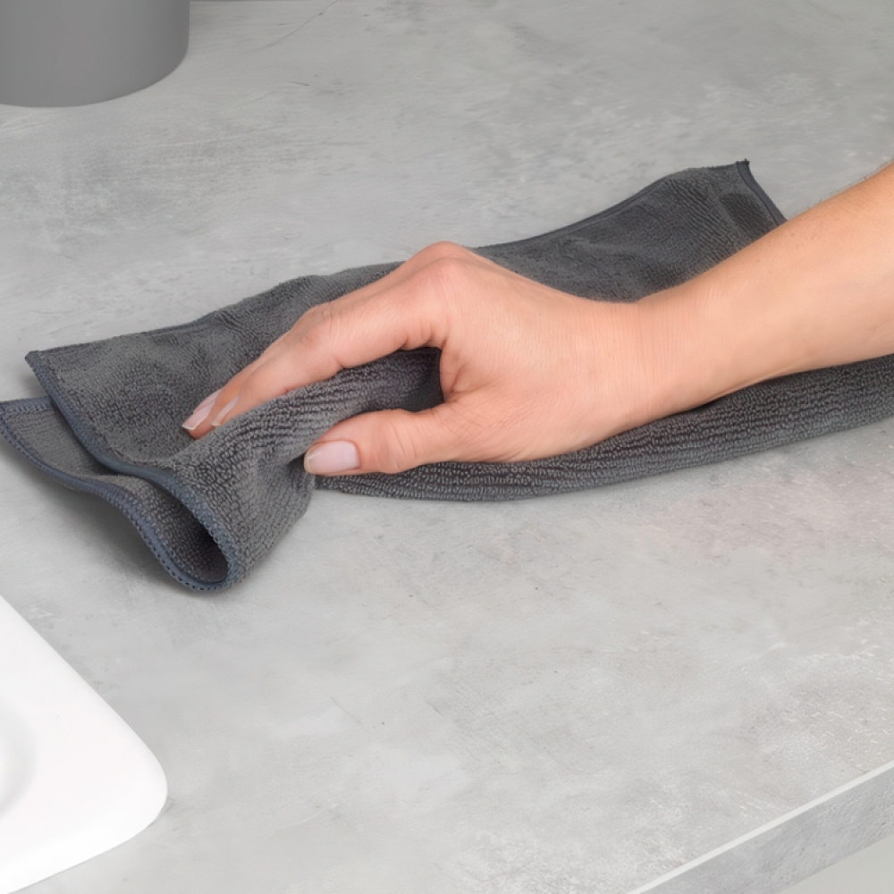 Cleaning cloths in microfiber, Set of 2, MIKROFASER MIKO, 30 x 30 cm, Grey / Blue in the group Storage / Cleaning and waste sorting / Cloths and brushes at SmartaSaker.se (42852)