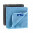 Cleaning cloths in microfiber, Set of 2, MIKROFASER MIKO, 30 x 30 cm, Grey / Blue Cleaning cloths in microfiber, Set of 2, MIKROFASER MIKO, 30 x 30 cm, Grey / Blue