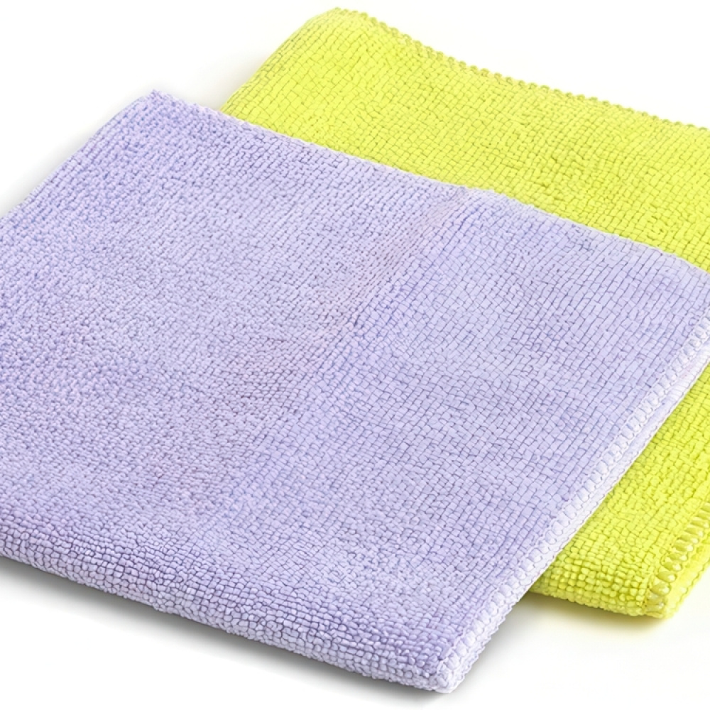 Cleaning cloths in Microfibre, Set of 2, Large, BAYETAS DE MICROFIBA XL , 38 x 36 cm, Yellow / Purple in the group Storage / Cleaning and waste sorting / Cloths and brushes at SmartaSaker.se (42854)