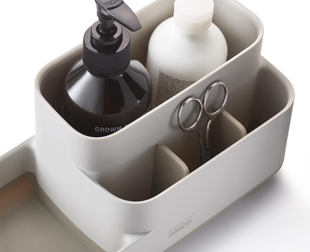 Bathroom Organiser, EASY STORE CADDY ECRU, 25 x 12 x H 11,6 cm, Joseph Joseph, Lifgt Grey in the group Storage / Bathroom storage at SmartaSaker.se (42856)