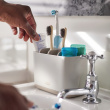 Large toothbrush cup for electric toothbrush, Joseph Joseph, Grey