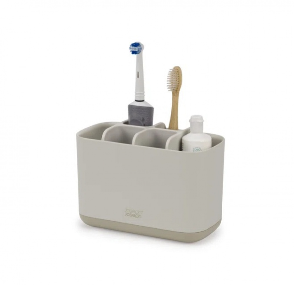  Organiser for electric toothbrushes, EASY STORE ECRU, 25 x 12 x H 11,6, Joseph Joseph, Light Grey in the group Storage / Bathroom storage at SmartaSaker.se (42860)