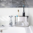 Stand for electric toothbrushes, EASY STORE LUXE, 18 x 9 x H 11,5 cm, Joseph Joseph, Stainless-steel Stand for electric toothbrushes, EASY STORE LUXE, 18 x 9 x H 11,5 cm, Joseph Joseph, Stainless-steel