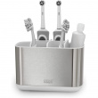 Organiser for electric toothbrushes, EASY STORE STEEL, 25 x 12 x H 11,6, Joseph Joseph, Stainless Steel / White Organiser for electric toothbrushes, EASY STORE STEEL, 25 x 12 x H 11,6, Joseph Joseph, Stainless Steel / White