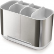 Organiser for electric toothbrushes, EASY STORE STEEL, 25 x 12 x H 11,6, Joseph Joseph, Stainless Steel / White Organiser for electric toothbrushes, EASY STORE STEEL, 25 x 12 x H 11,6, Joseph Joseph, Stainless Steel / White