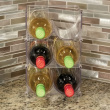Bottle storage, 2 bottles, Stackable, WINE RACK, 20,3 x 20,3 x H 10,2 cm, Transparentr Bottle storage, 2 bottles, Stackable, WINE RACK, 20,3 x 20,3 x H 10,2 cm, Transparentr