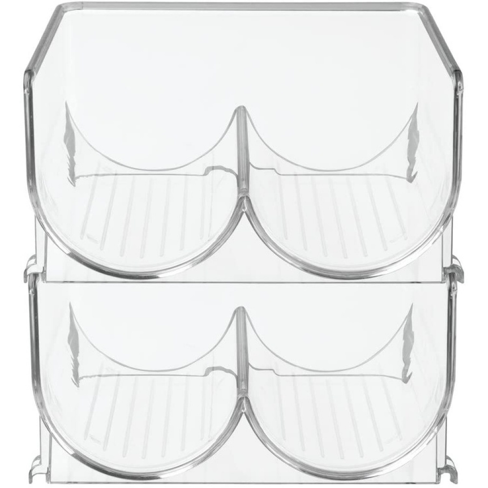Bottle storage, 2 bottles, Stackable, WINE RACK, 20,3 x 20,3 x H 10,2 cm, Transparentr in the group Storage / Kitchen storage / Fridge storage at SmartaSaker.se (42864)
