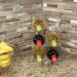 Bottle storage, 2 bottles, Stackable, WINE RACK, 20,3 x 20,3 x H 10,2 cm, Transparentr Bottle storage, 2 bottles, Stackable, WINE RACK, 20,3 x 20,3 x H 10,2 cm, Transparentr