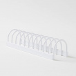 Saucers & small lids Organiser, 10 Slots, KITCHEN RACK, 24,5 x 7 x H6 cm, White Saucers & small lids Organiser, 10 Slots, KITCHEN RACK, 24,5 x 7 x H6 cm, White