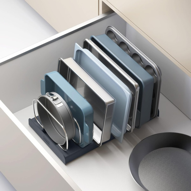 Rack for Trays, BAKWARE ORGANISER, Joseph Joseph, 32,5 x 20,6x H 12,7 cm, Grey/ Silver in the group Storage / Kitchen storage / Kitchen cabinet organizers at SmartaSaker.se (42872)