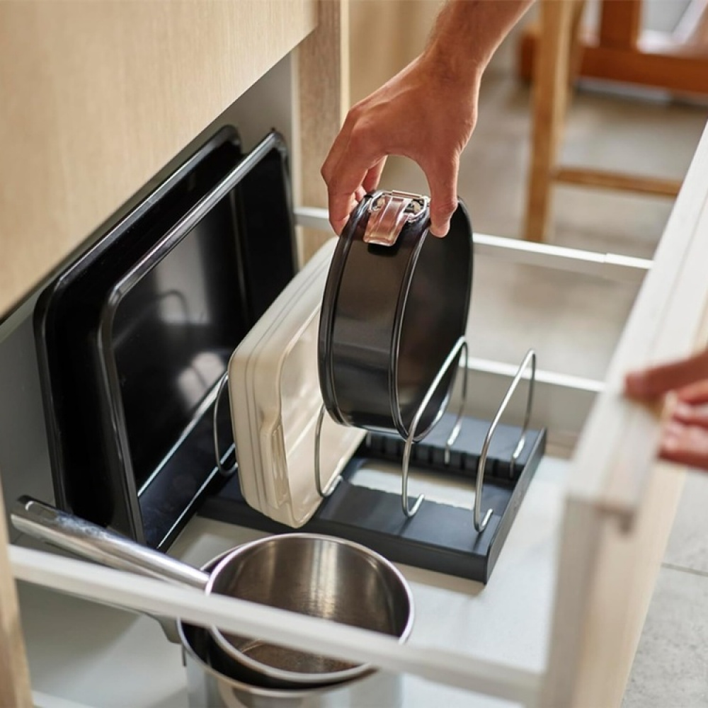 Rack for Trays, BAKWARE ORGANISER, Joseph Joseph, 32,5 x 20,6x H 12,7 cm, Grey/ Silver in the group Storage / Kitchen storage / Kitchen cabinet organizers at SmartaSaker.se (42872)