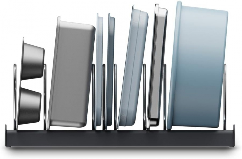 Rack for Trays, BAKWARE ORGANISER, Joseph Joseph, 32,5 x 20,6x H 12,7 cm, Grey/ Silver in the group Storage / Kitchen storage / Kitchen cabinet organizers at SmartaSaker.se (42872)
