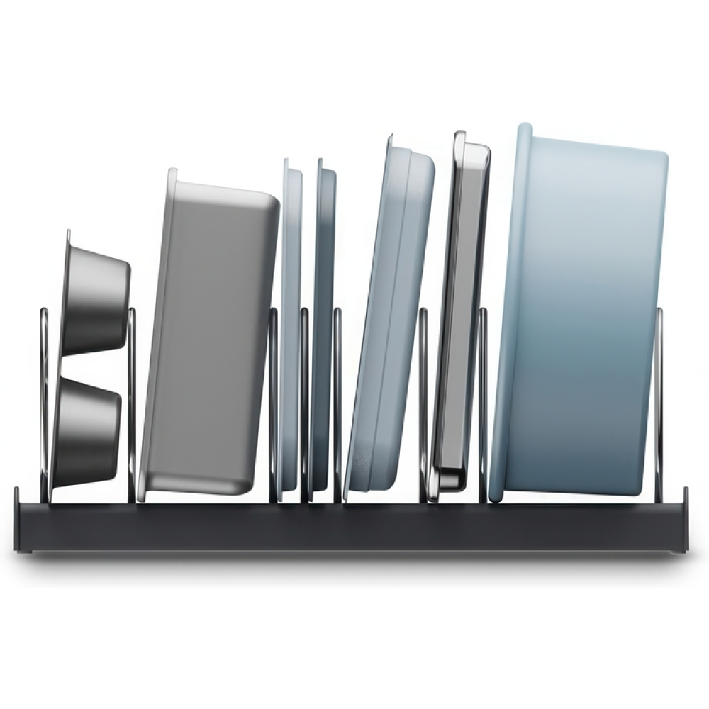 Rack for Trays, BAKWARE ORGANISER, Joseph Joseph, 32,5 x 20,6x H 12,7 cm, Grey/ Silver in the group Storage / Kitchen storage / Kitchen cabinet organizers at SmartaSaker.se (42872)