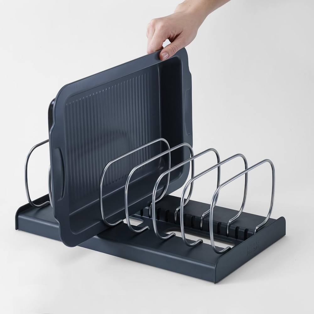 Rack for Trays, BAKWARE ORGANISER, Joseph Joseph, 32,5 x 20,6x H 12,7 cm, Grey/ Silver in the group Storage / Kitchen storage / Kitchen cabinet organizers at SmartaSaker.se (42872)