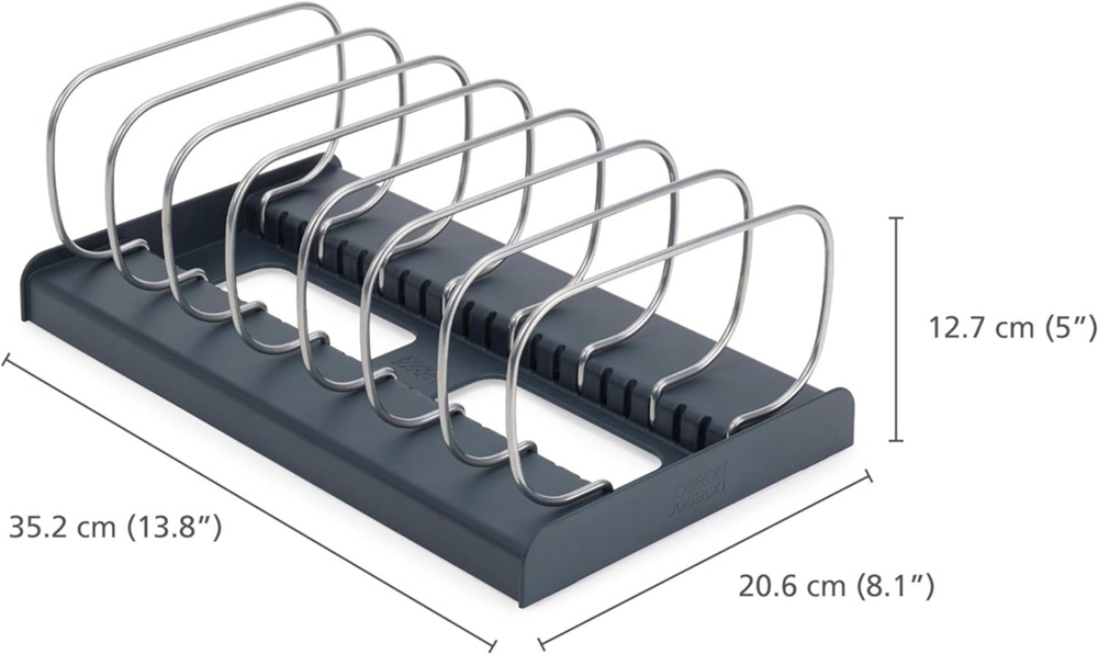 Rack for Trays, BAKWARE ORGANISER, Joseph Joseph, 32,5 x 20,6x H 12,7 cm, Grey/ Silver in the group Storage / Kitchen storage / Kitchen cabinet organizers at SmartaSaker.se (42872)