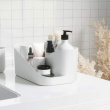 Cosmetic Organiser, UMBRA GLAM MAKE UP, 26,5 x 17 x H 12,5 cm, White / Grey Cosmetic Organiser, UMBRA GLAM MAKE UP, 26,5 x 17 x H 12,5 cm, White / Grey