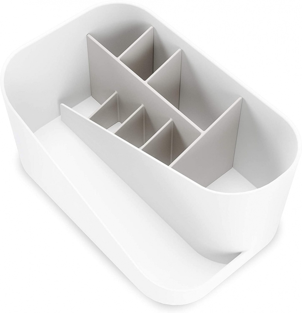 Cosmetic Organiser, UMBRA GLAM MAKE UP, 26,5 x 17 x H 12,5 cm, White / Grey in the group Storage / Bathroom storage / Makeup storage at SmartaSaker.se (42874)