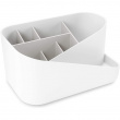 Cosmetic Organiser, UMBRA GLAM MAKE UP, 26,5 x 17 x H 12,5 cm, White / Grey Cosmetic Organiser, UMBRA GLAM MAKE UP, 26,5 x 17 x H 12,5 cm, White / Grey