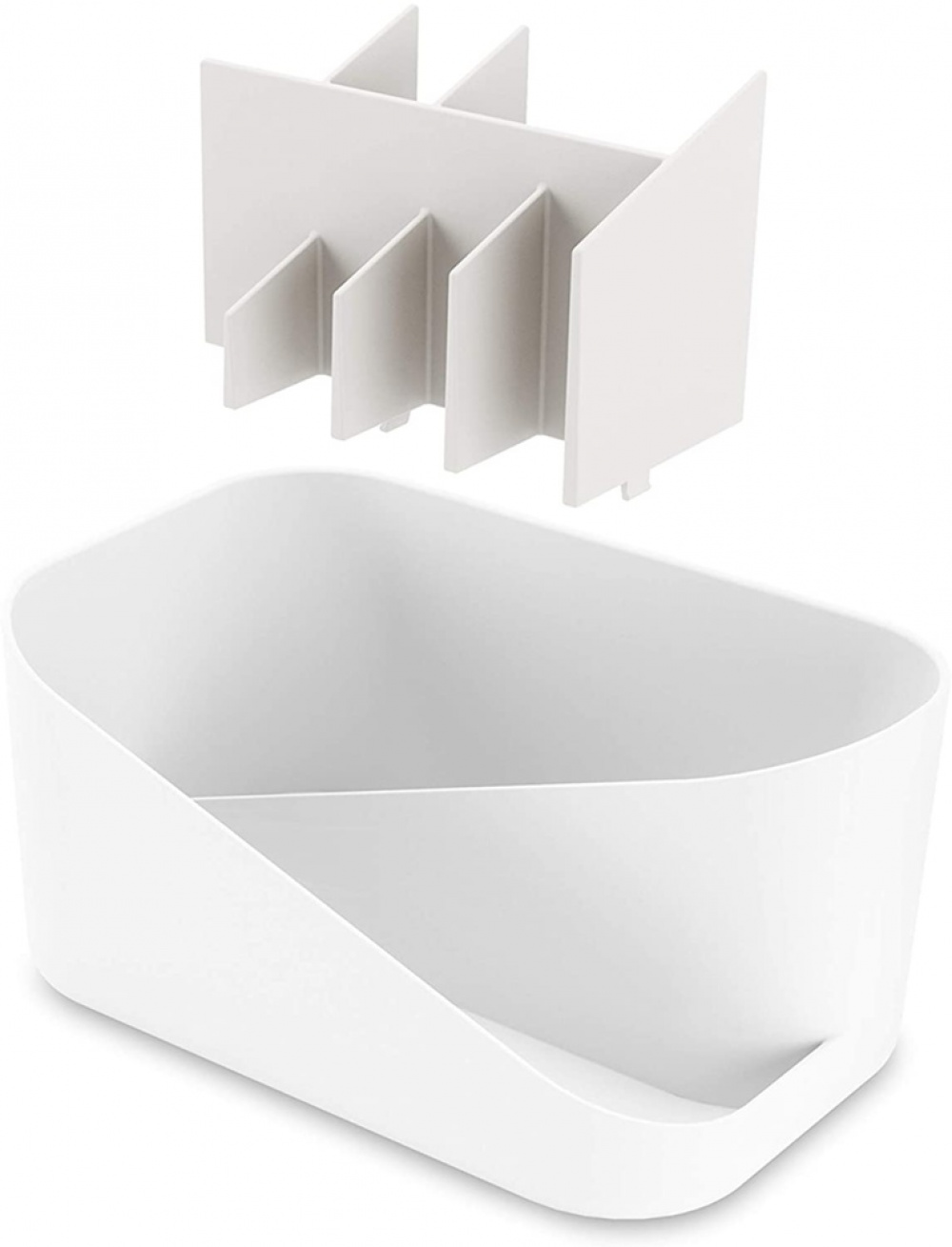 Cosmetic Organiser, UMBRA GLAM MAKE UP, 26,5 x 17 x H 12,5 cm, White / Grey in the group Storage / Bathroom storage / Makeup storage at SmartaSaker.se (42874)