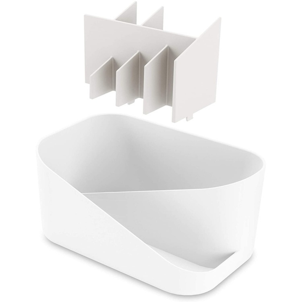 Cosmetic Organiser, UMBRA GLAM MAKE UP, 26,5 x 17 x H 12,5 cm, White / Grey in the group Storage / Bathroom storage / Makeup storage at SmartaSaker.se (42874)