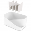 Cosmetic Organiser, UMBRA GLAM MAKE UP, 26,5 x 17 x H 12,5 cm, White / Grey Cosmetic Organiser, UMBRA GLAM MAKE UP, 26,5 x 17 x H 12,5 cm, White / Grey