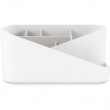 Cosmetic Organiser, UMBRA GLAM MAKE UP, 26,5 x 17 x H 12,5 cm, White / Grey Cosmetic Organiser, UMBRA GLAM MAKE UP, 26,5 x 17 x H 12,5 cm, White / Grey