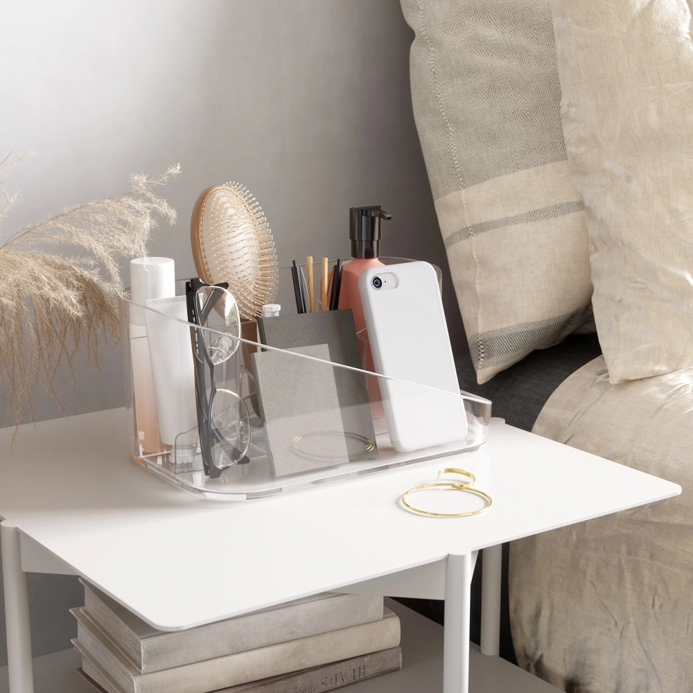 Cosmetic Organiser, UMBRA GLAM MAKE UP, 26,5 x 17 x H12,5 cm, Clear in the group Storage / Bathroom storage / Makeup storage at SmartaSaker.se (42875)