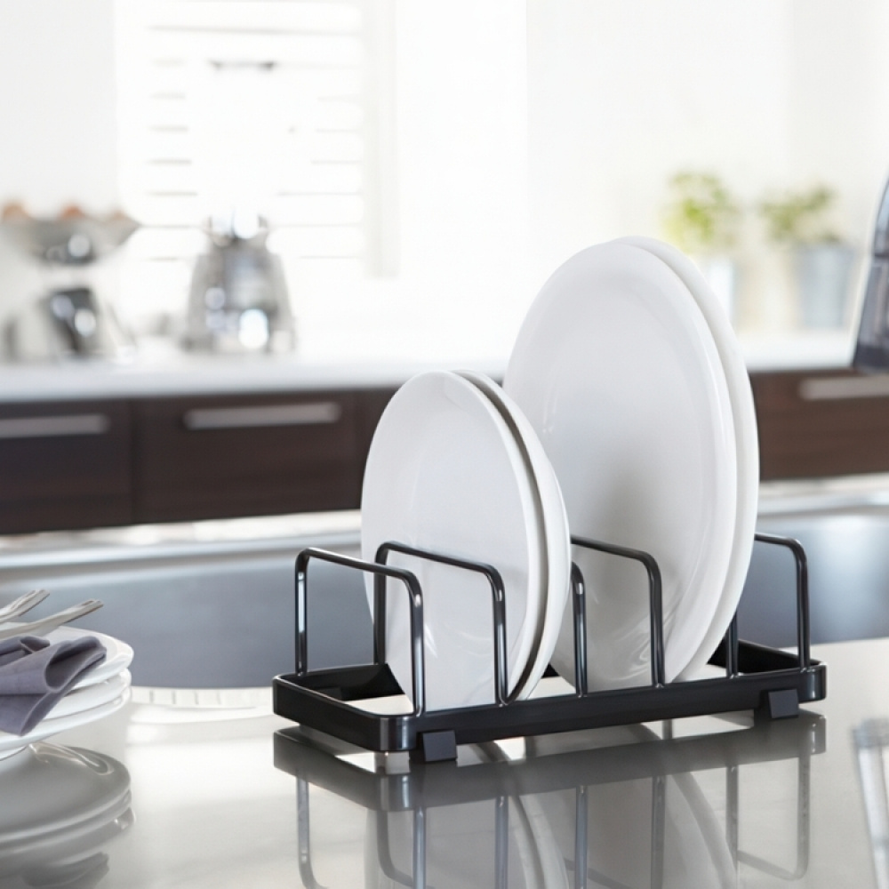 Plate Organiser, TOWER DISH STAND, 22 x 11 x H 7 cm, Yamazaki in the group Storage / Kitchen storage / Dish racks and sink accessories at SmartaSaker.se (42878)