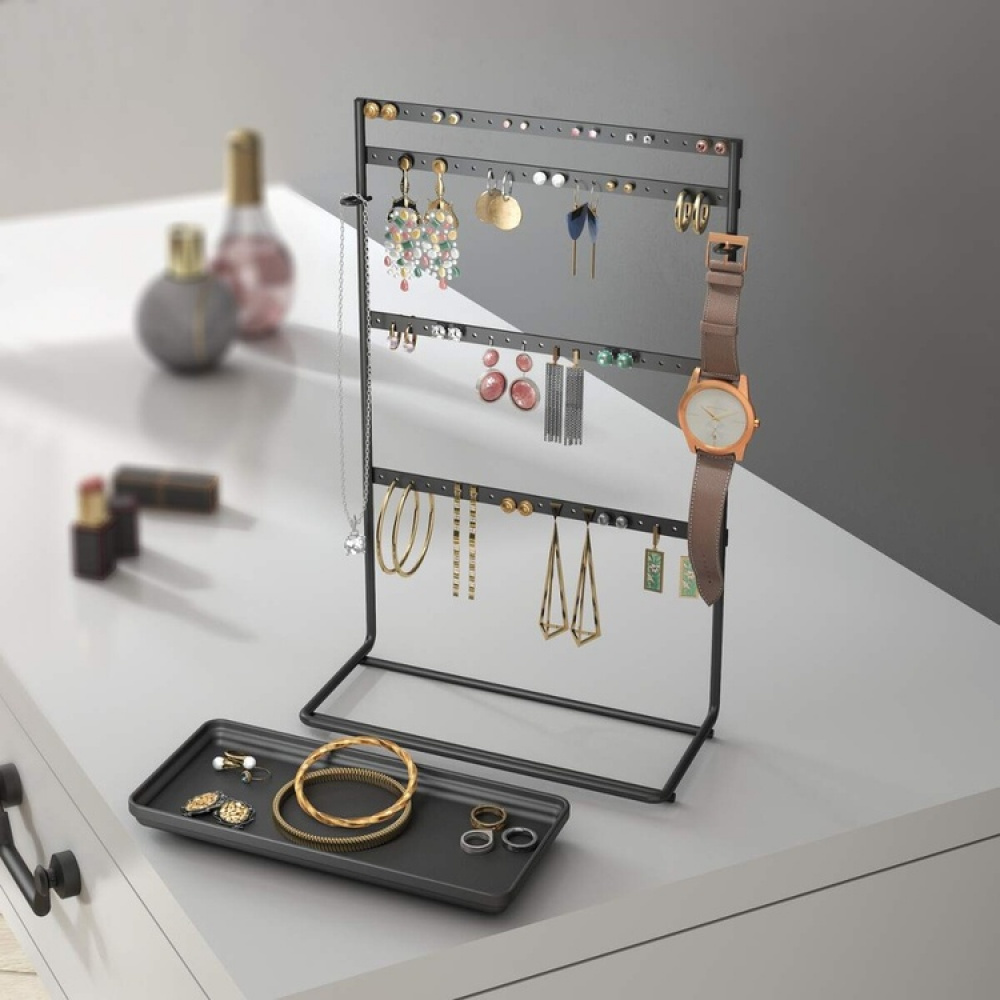 Earring Holder, MY PENDANTS, 22 x 11 x H 36 cm, Black in the group Storage at SmartaSaker.se (42879)