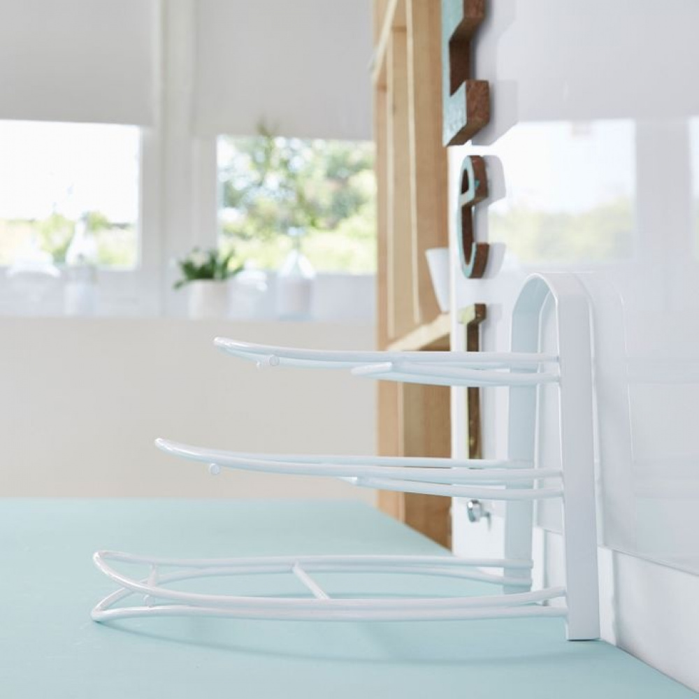 Skillet Organizer in Metal, Vertical, KITCHEN ORGANIZER, white in the group Storage / Kitchen storage / Kitchen cabinet organizers at SmartaSaker.se (42882)