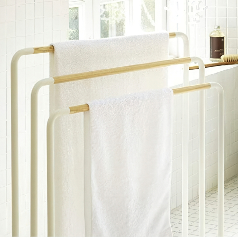 Rack with 3 bars, YAMAZAKI TOWEL HANGER, 19 x 70 x H 83 cm in the group Storage / Bathroom storage at SmartaSaker.se (42885)
