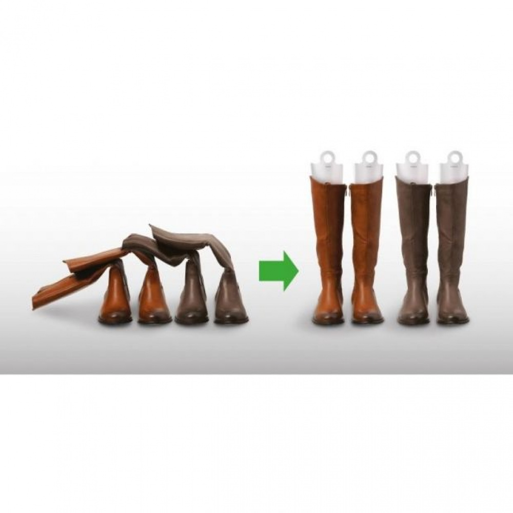 Boot shapers, set of 2, FORME PER STIVALI, Transparant white in the group Storage / Wardrobe storage / Shoe storage at SmartaSaker.se (42893)