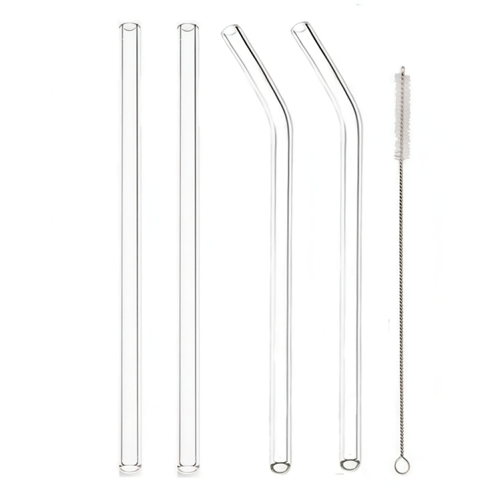 Drinking Straws in glas, reusable, GLASS STRAWS, Set of 6, Clear in the group Storage / Kitchen storage at SmartaSaker.se (42904)