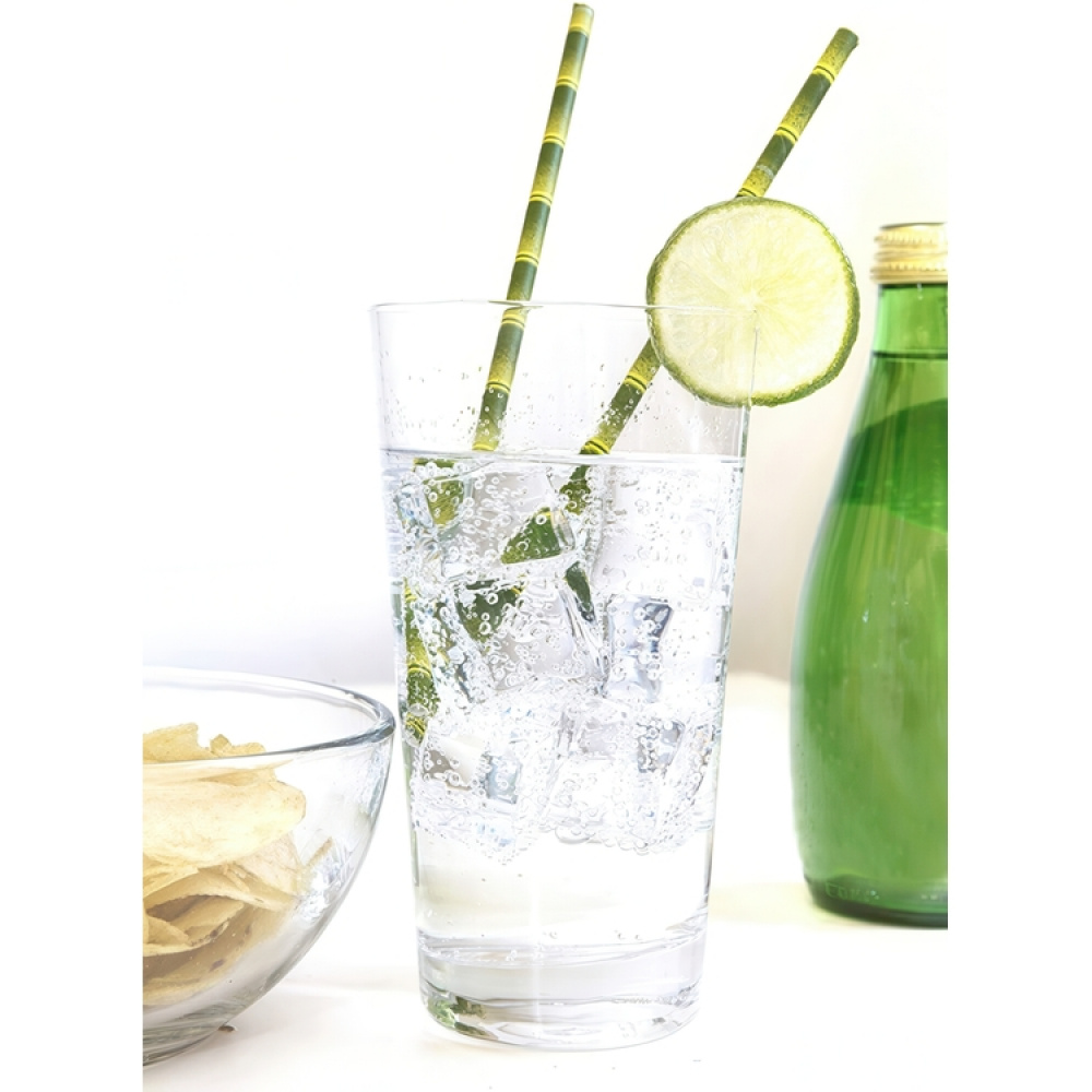 Drinking Straws, Big Pack 144psc, BAMBOO PAPER STRAWS, 20 cm, Green in the group Storage / Kitchen storage at SmartaSaker.se (42906)