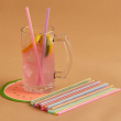 Drinking Straws, reusable, Set of 24, KIKKERLAND RAINBOW, 20 cm, Assorted Drinking Straws, reusable, Set of 24, KIKKERLAND RAINBOW, 20 cm, Assorted